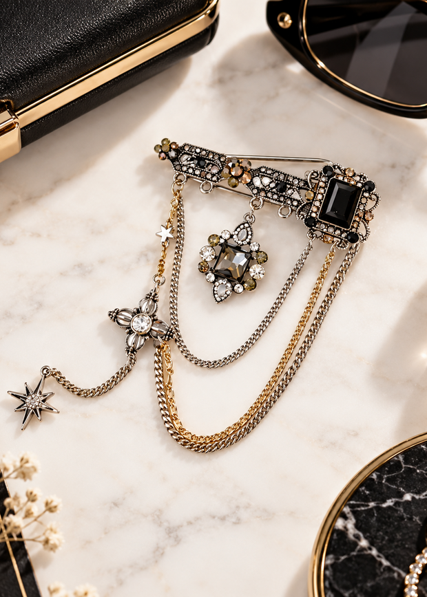 ROYAL REBEL STATEMENT BROOCH