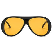 THROWING SHADE AVIATORS - BLACK & ORANGE