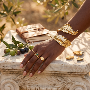 GAIA LEAF BRACELET - GOLD