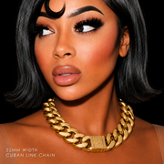 **PreOrder** CUBAN CONNECT CHOKER- GOLD