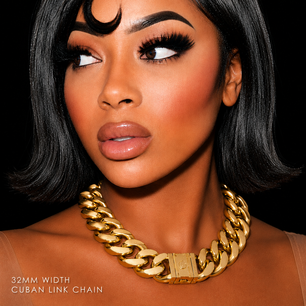 **PreOrder** CUBAN CONNECT CHOKER- GOLD