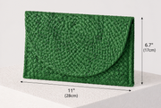 BEACHSIDE BASKET CLUTCH - GREEN