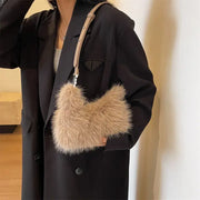 FUR BABY MINI HANDBAG - SMOKEY TAUPE