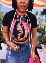 AALIYAH STREET CULTURE CUSTOM TEE