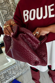 DESIGN HER CLUTCH BAG - BURGUNDY