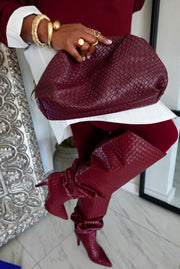DESIGN HER CLUTCH BAG - BURGUNDY