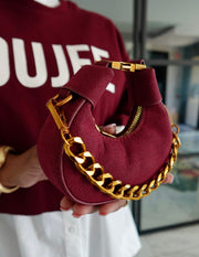 SADDLE UP MINI BAG - MATTE BURGUNDY
