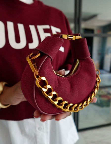 SADDLE UP MINI BAG - MATTE BURGUNDY