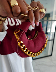 SADDLE UP MINI BAG - MATTE BURGUNDY