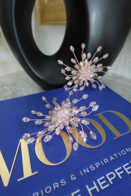 STARBURST EARRINGS - PINK