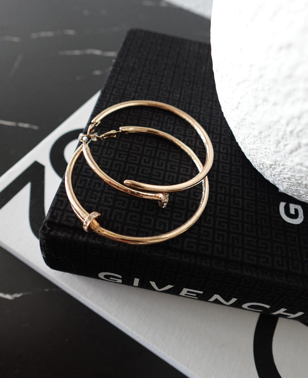 NAILED IT EARRINGS - GOLD