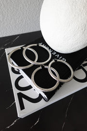 IT GIRL HOOP EARRINGS SILVER