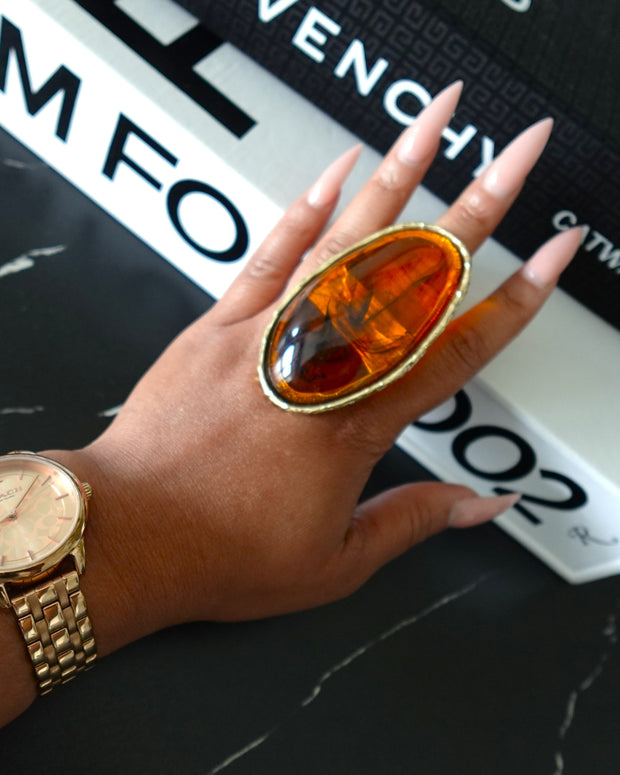 MASRANI RING - AMBER