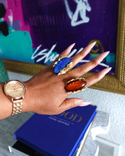 JADED RING -  COPPER & GOLD