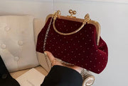 TRENDSETTER HANDBAG - BURGUNDY