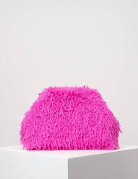 AM I THE DRAMA CLUTCH BAG -  HOT PINK
