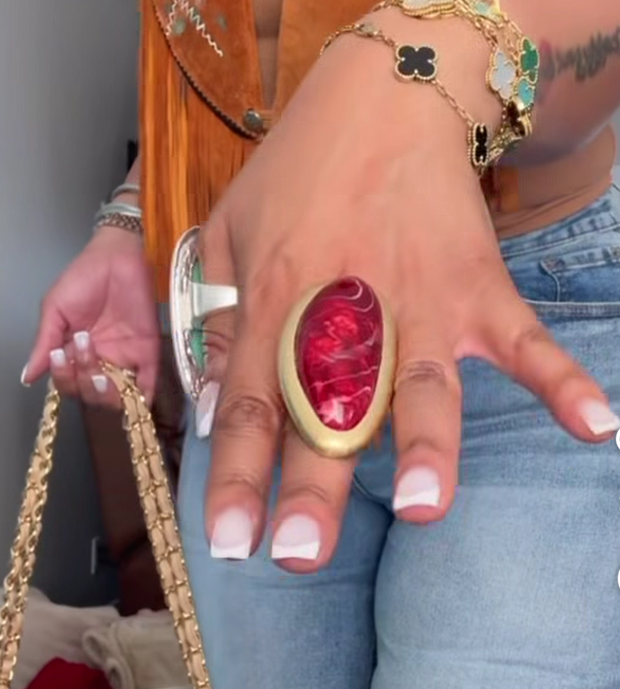BE JEWELED RING - RUBY