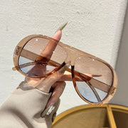 THROWING SHADE AVIATORS - CHAMPAGNE