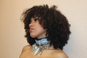 CHARM CHOKER - BLACK & WHITE