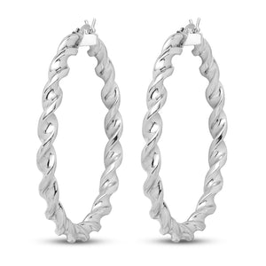 TWISTED EARRINGS - SILVER