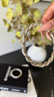 TWISTED EARRINGS - MULTI SILVER