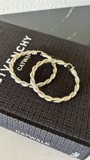 TWISTED EARRINGS - MULTI SILVER