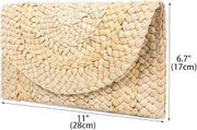 BEACHSIDE BASKET CLUTCH - KHAKI