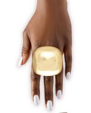 TALK TO THE HAND RING - GOLD