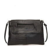 DONT SHOOT THE MESSENGER HANDBAG - BLACK CROC