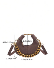 SADDLE UP MINI BAG - DARK BROWN