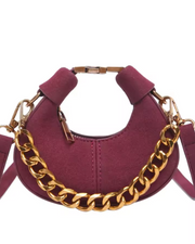 SADDLE UP MINI BAG - MATTE BURGUNDY