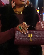 JADED RING -  GREEN & GOLD