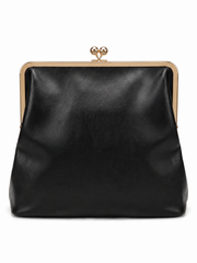 GLAMOUR GIRL KISS-LOCK BAG-BLACK