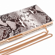 COLD BLOODED CLUTCH- SNAKESKIN INSPIRED
