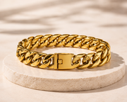 CUBAN CONNECT CHOKER- GOLD