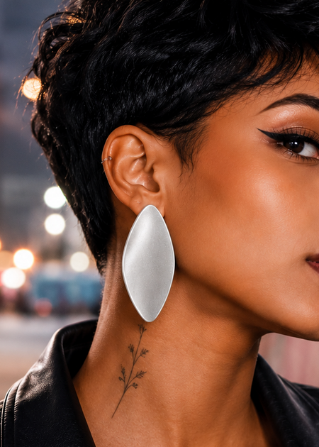 ENOUGH SAID EARRINGS - SILVER