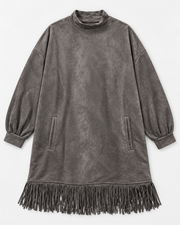 FRINGED BEHAVIOR- DARK GRAY