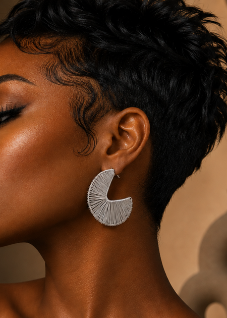 PLAY NO GAMES EARRINGS - SILVER