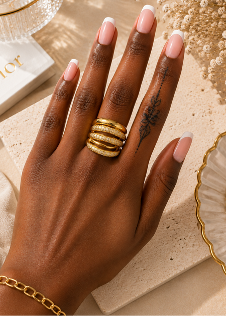STACKED INTENTIONS RING