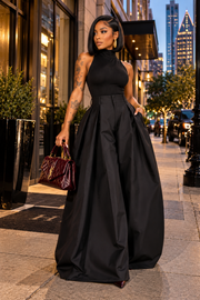 TAKING SPACE WIDE LEG PANTS- BLACK